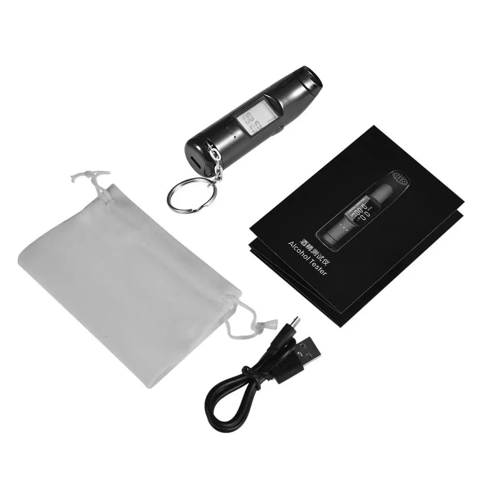 

S11 Rechargeable Alcohol Tester LCD Police Alcohol Tester Blowing Alcohol Tester Non-contact Auto Electronic Equipment