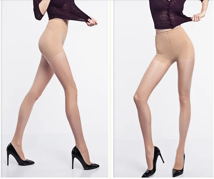 Дамские нейлоновые колготки 15D женские летние пикантные дышащие эластичные