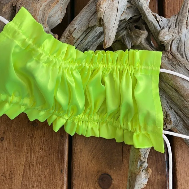 

CIBBAR Sexy Spaghetti Straps Ruffles Corset Top Women Sleeveless Backless Camisole 2021 Fashion Ruffles Clubwear Streetwear Tops