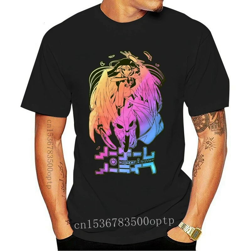 

New No Game No Life Jibril T-Shirt (3XL) Loot Anime Crate EXCLUSIVE January 2017 Quality T Shirts Men O Neck T shirt
