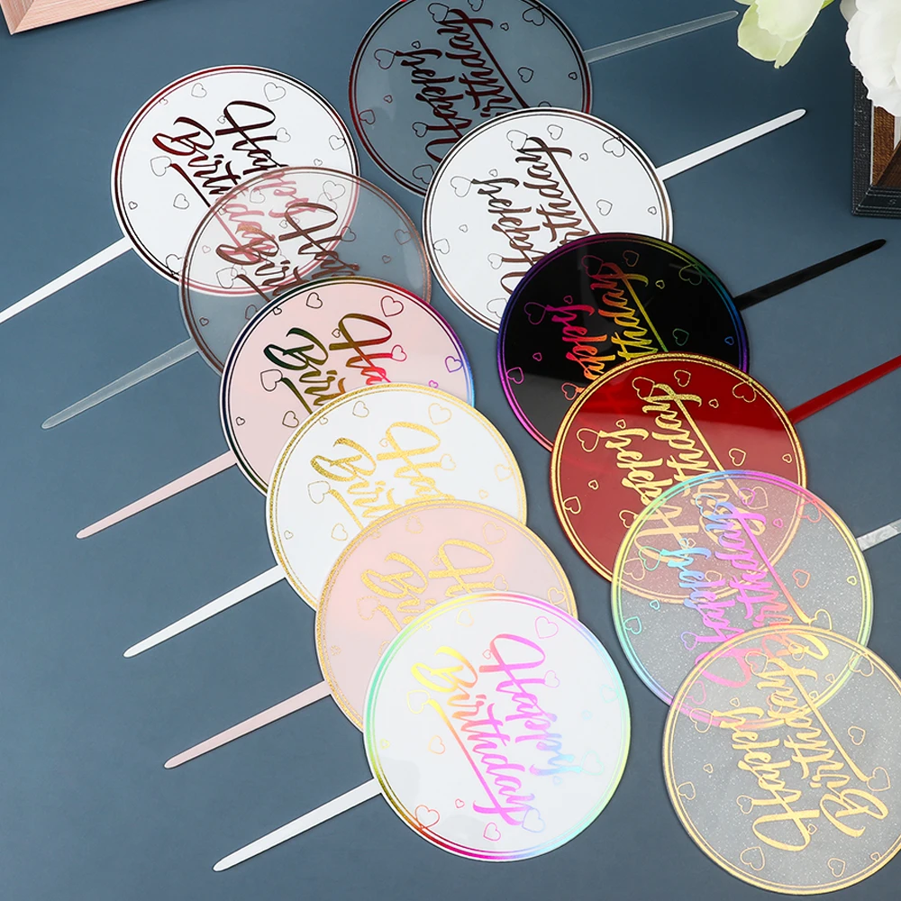 Топперы для кексов топпер торта на день рождения акриловый декор товары вечерние