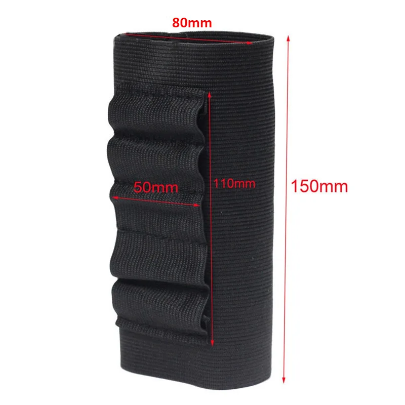 thickening Prevent slipping Elastic Buttstock 12 Gauge Ammo case pouch Holder Hunting bags holsters Gun Accessories Nylon molle | Спорт и