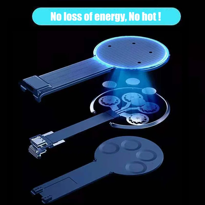 qi fast wireless charging receiver magnetic wireless charger adapter for type c iphone samsung xiaomi huawei oneplus free global shipping