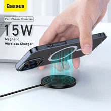 Baseus 15W Magnetic Wireless Charger For IPhone 12 13 Pro Max  Magsafe Fast Charger With Display Wireless Charger Phone charger