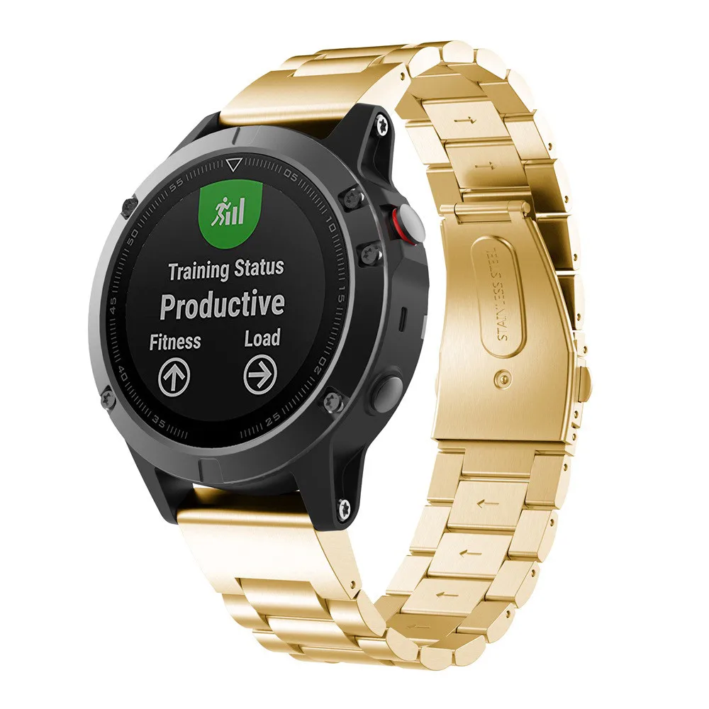 26 22 мм ремешок для часов Garmin Fenix 5X 5 3 3HR D2 6X 6 Pro GPS часы Quick ReleaseStainless стальная полоса
