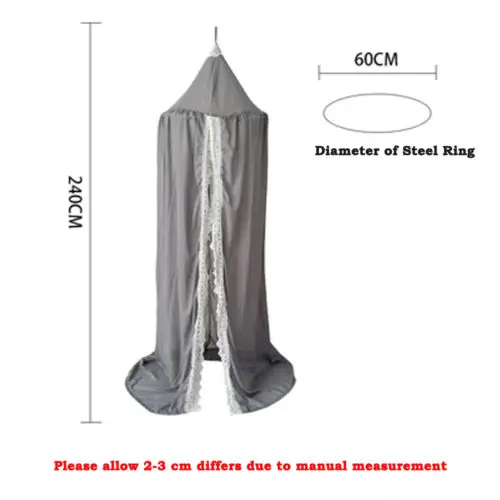 Навес для детской кровати из хлопка AA сетка от комаров круглая купольная палатка