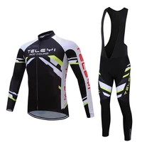 pro team cycling jersey set 2020 cycling clothing men retro jersey spring autumn long sleeved overalls skinsuit bodysuit 2021