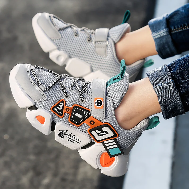 

High Quality Children's Shoes Breathable Sneakers For Boys Lightweight Kids Shoes Soft Bottom Running Shoe Tenis Infantil