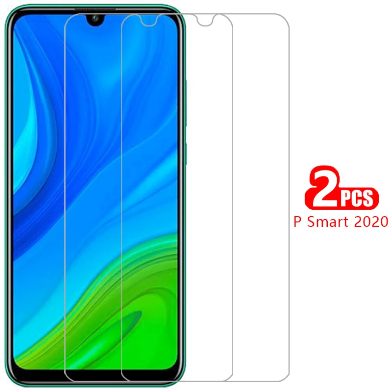 

case for huawei p smart 2020 cover tempered glass screen protector on huawey psmart smar smat samrt 6.21 protective phone coque