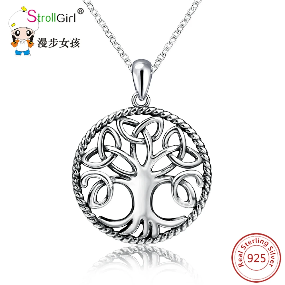 

925 Sterling Silver Tree of Life Pendant Necklace 2020 Fashion Jewelry Factory Direct Free Shipping