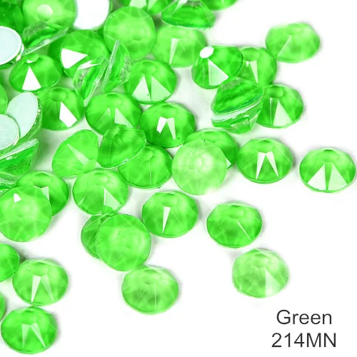 Green 144 шт ss20 фосфоресцирующие блестящие стразы без горячей фиксации стразы неоновые стразы хрустальные украшения для дизайна ногтей B3847 - Цвет: Green