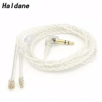 free shipping haldane single crystal copper 0 78mm 2 pin replacement cable for weston tfz 1964 w4r um3x es3 es5 earphone cable