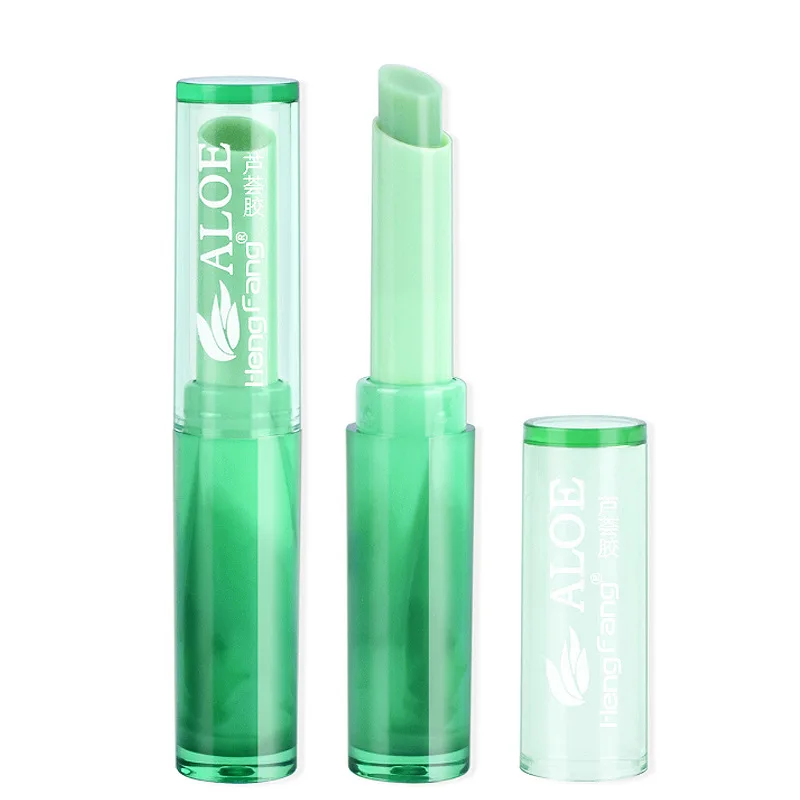 Aloe Vera Glue Nourishment and Color Change Lip Balm Women's Lipstick is not easy to stain and the cup is not easy to fade 1.7g