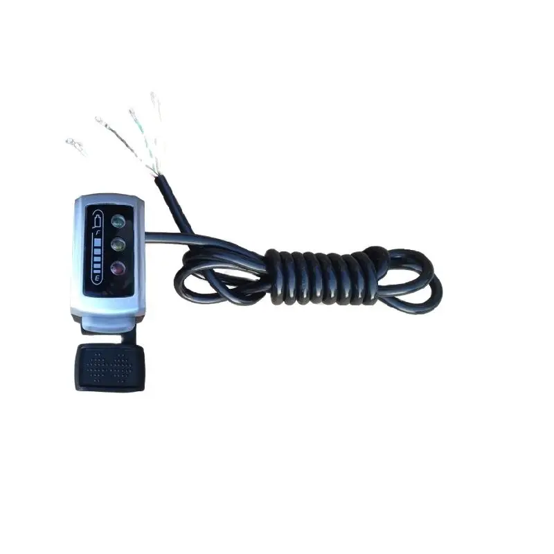 Е велосипеда 36V/48V дроссельная заслонка с светодиодный Батарея уровень