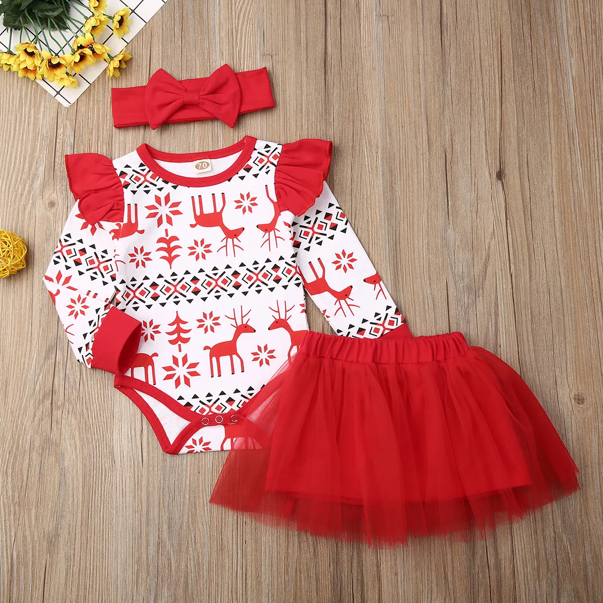 2019 г. Рождественская одежда для всей семьи боди с длинными рукавами принтом оленя