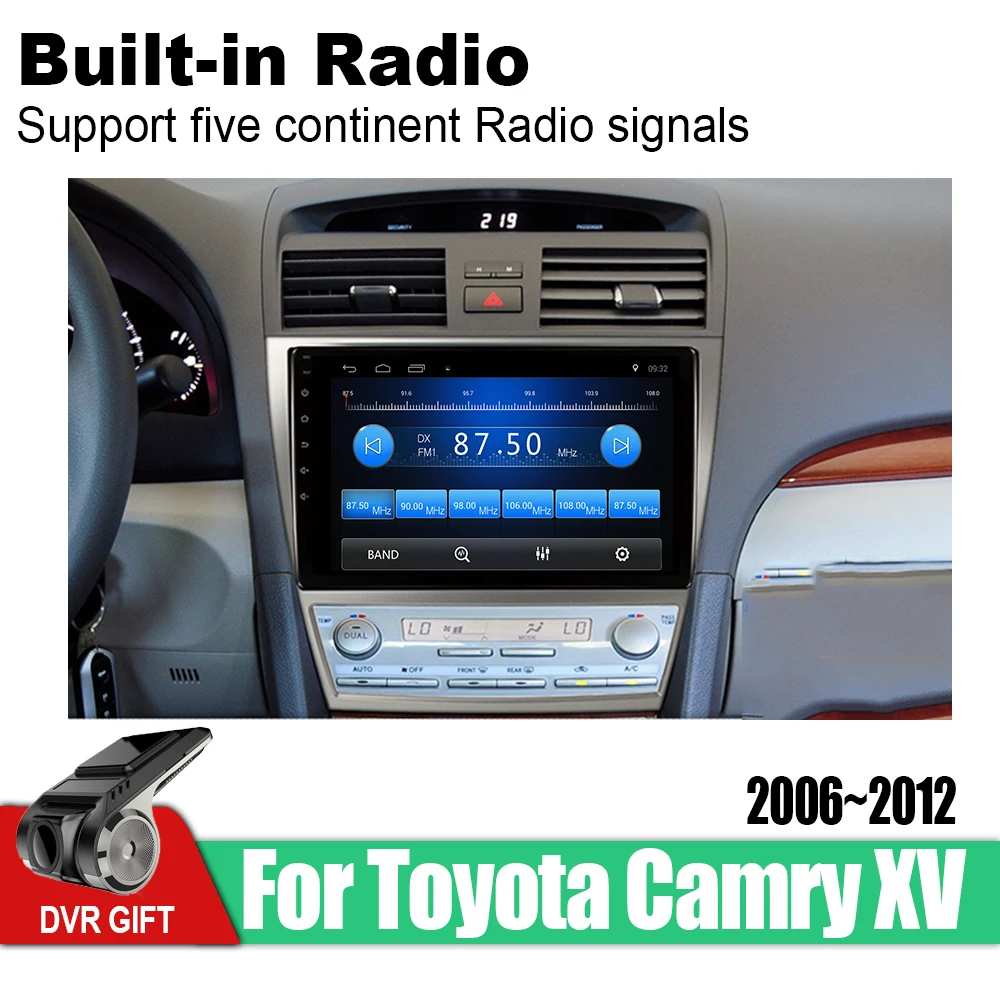 Автомобильный мультимедийный плеер ZaiXi с gps для Toyota Camry XV 2006 ~ 2012 автомобильный raido