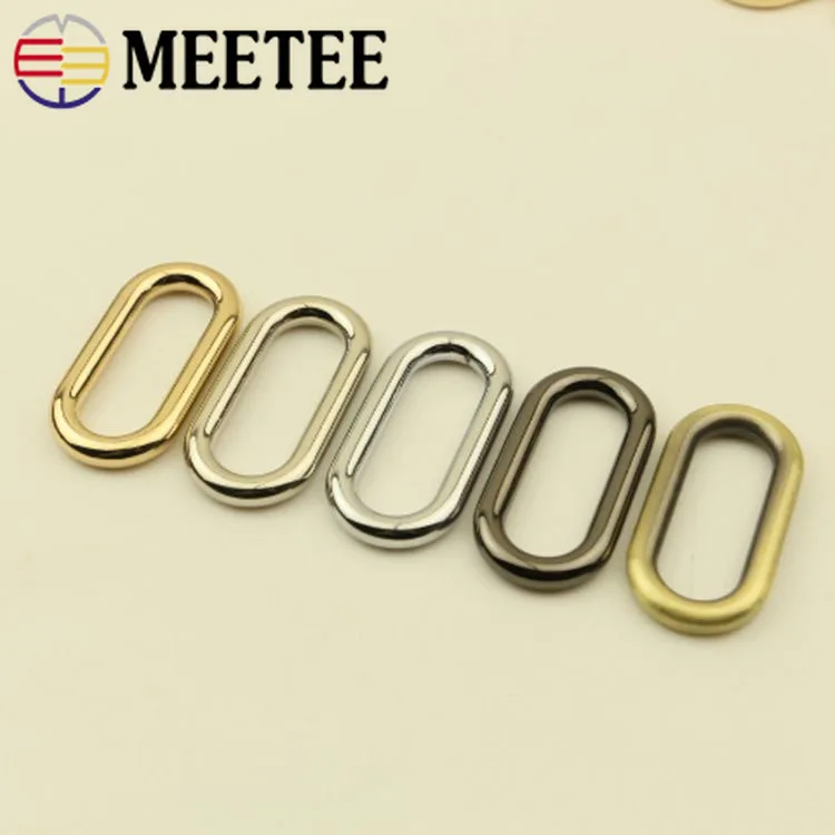 5 шт. 25/32 мм Meetee овальная металлическая сумка с круглым кольцом ремень пряжкой