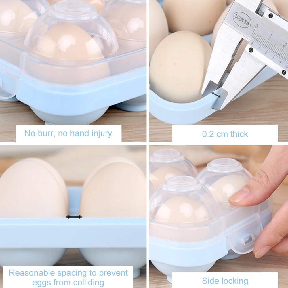 

Egg Holder Stackable Fridge Egg Storage Box Household Egg Fresh Storage Container for Kitchen