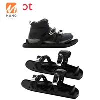 fashion luxury new skiing boots double board split off road mini skateboard shoes ice skating sled black adult skiing boots