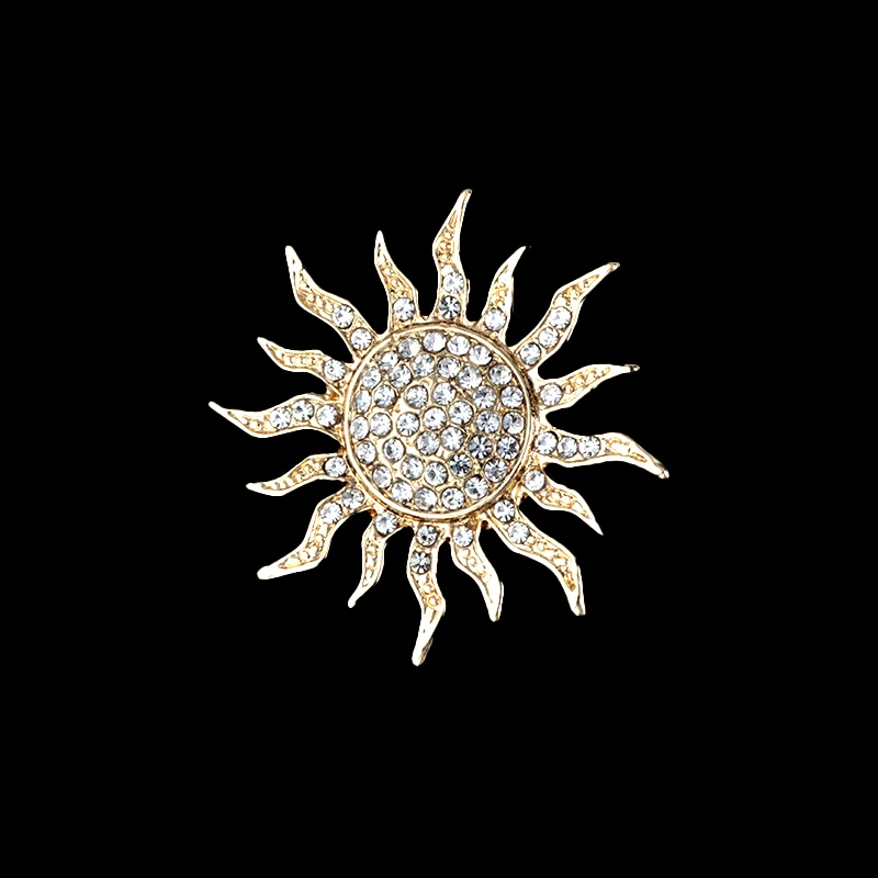 Лидер продаж брошь для костюма в виде подсолнуха мужчин и женщин