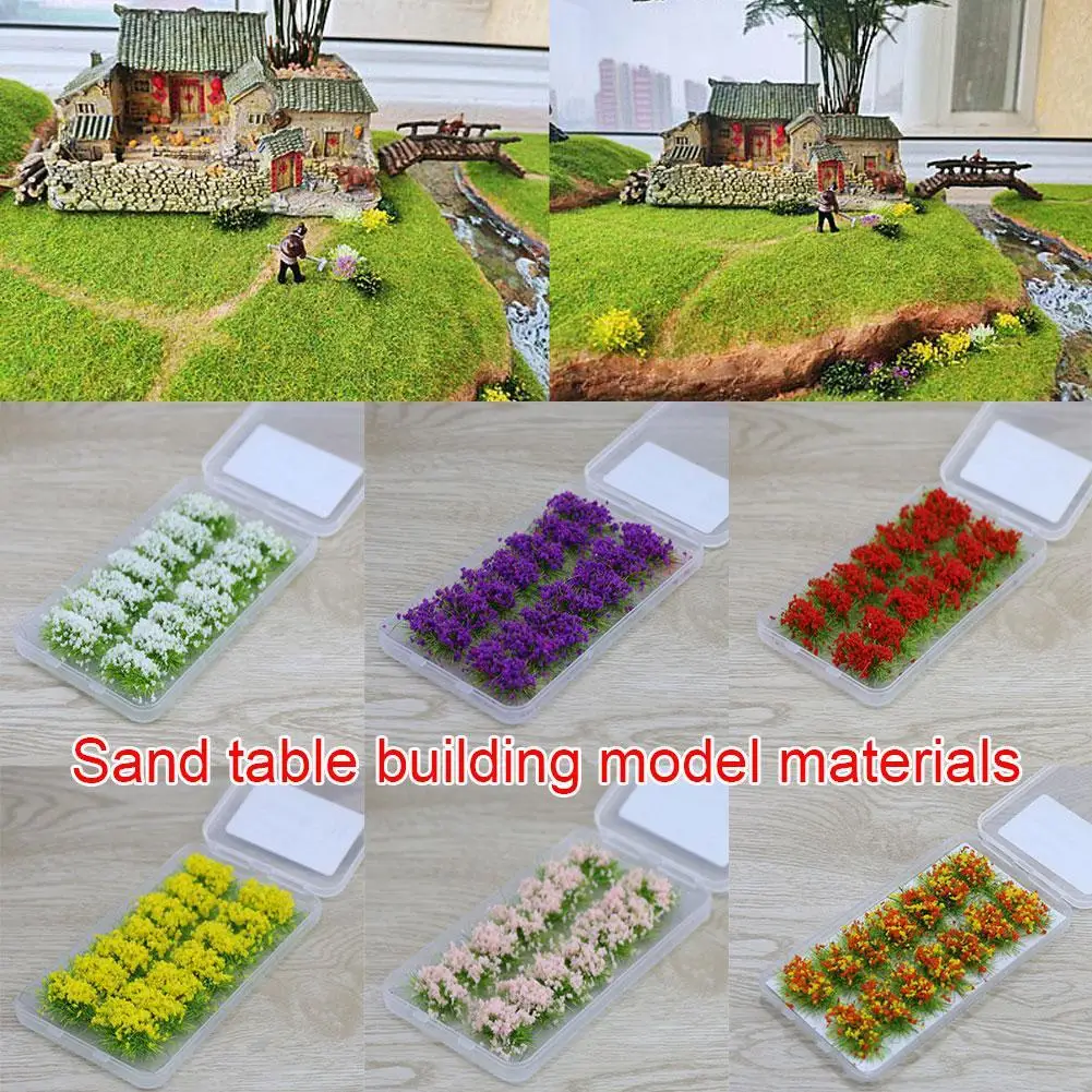 

Sand Table Building Model Outdoor Material Siamese Flower Grass Bush Landscape Handmade Diy Ground Outdoor Vegetation Bush R4P0