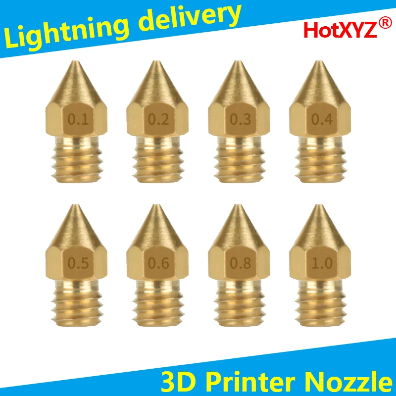 HotXYZ MK8 насадки 3D печати экструдер латунной для Эндер 3 5 Anet A8 Makerbot Creality CR 10 принтеры