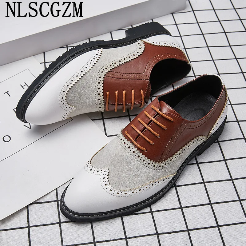 

Brogue Shoes Men Leather Shoes Men Formal Office 2023 Italian Dress Shoes Mens Fashion Business Suit Coiffeur Zapatos De Hombre