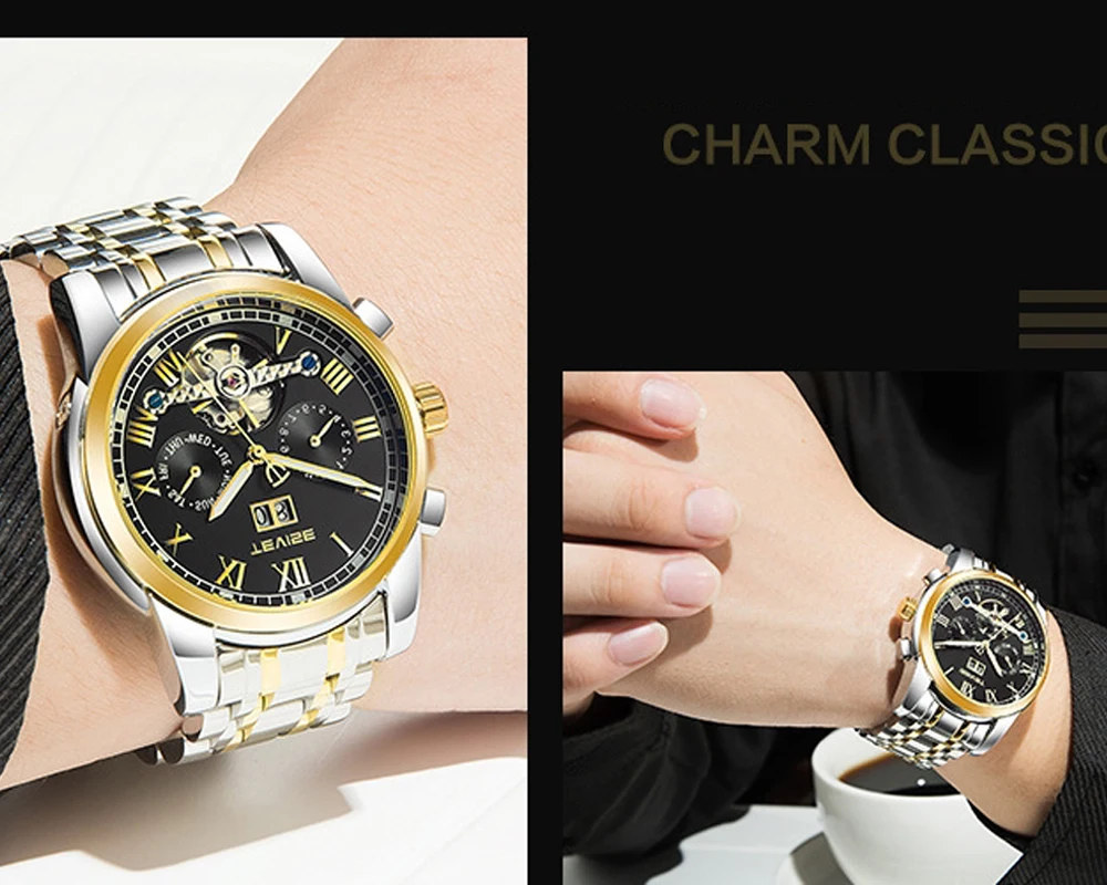 TEVISE, мужские часы, автоматические механические часы, мужские Tourbillon, водонепроницаемые часы со скелетом, мужские наручные часы, Relogio Masculino