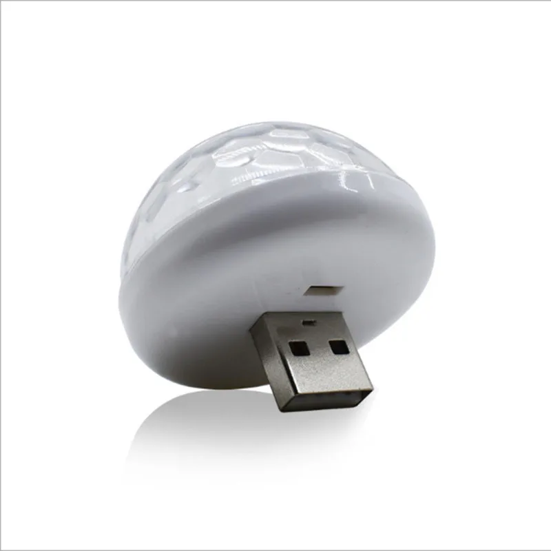 

Car LED Decorative Lamp Mini RGB Atmosphere Light Auto Interior LED USB Club Disco Magic Stage Effect LightsCar Accessories