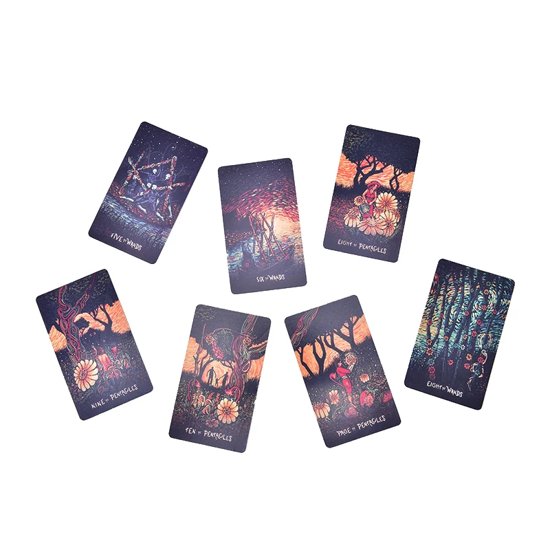 Новинка 2019 английская колода карты Таро Сделай Сам серебряное покрытие Призма