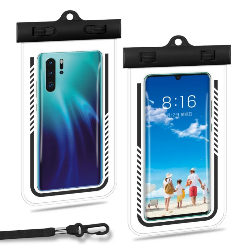 

Swimming Waterproof Phone Pouch Drift Diving Bag Dry Bag Case Cover For Phone Water Beach Pool Skiing 6.6 inch