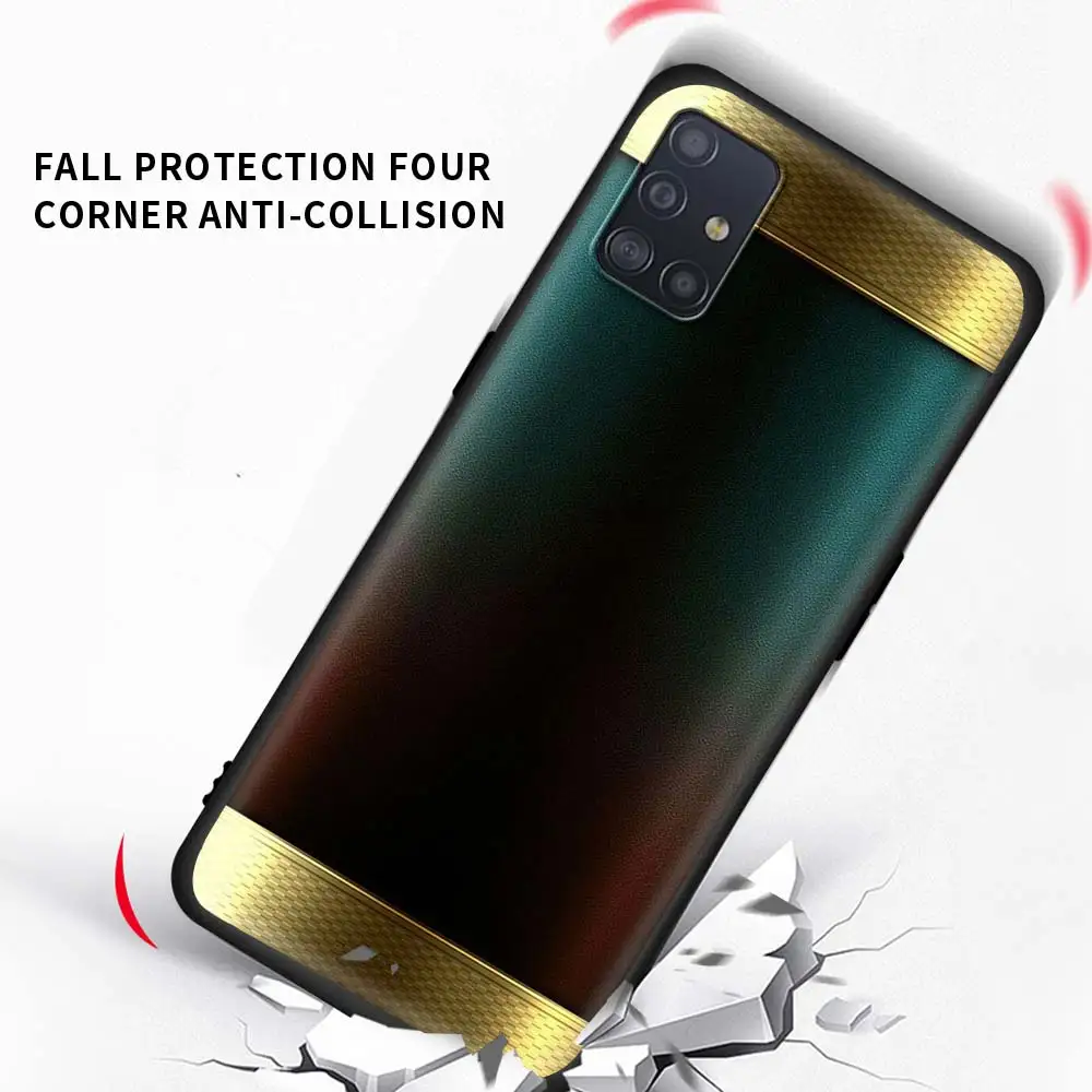 

Leather Pattern Luxurious Case For Samsung Galaxy A51 A71 A21s M51 A31 A41 A11 A12 A01 A21 A42 5G M31 M30s M21 Shockproof Bolsas