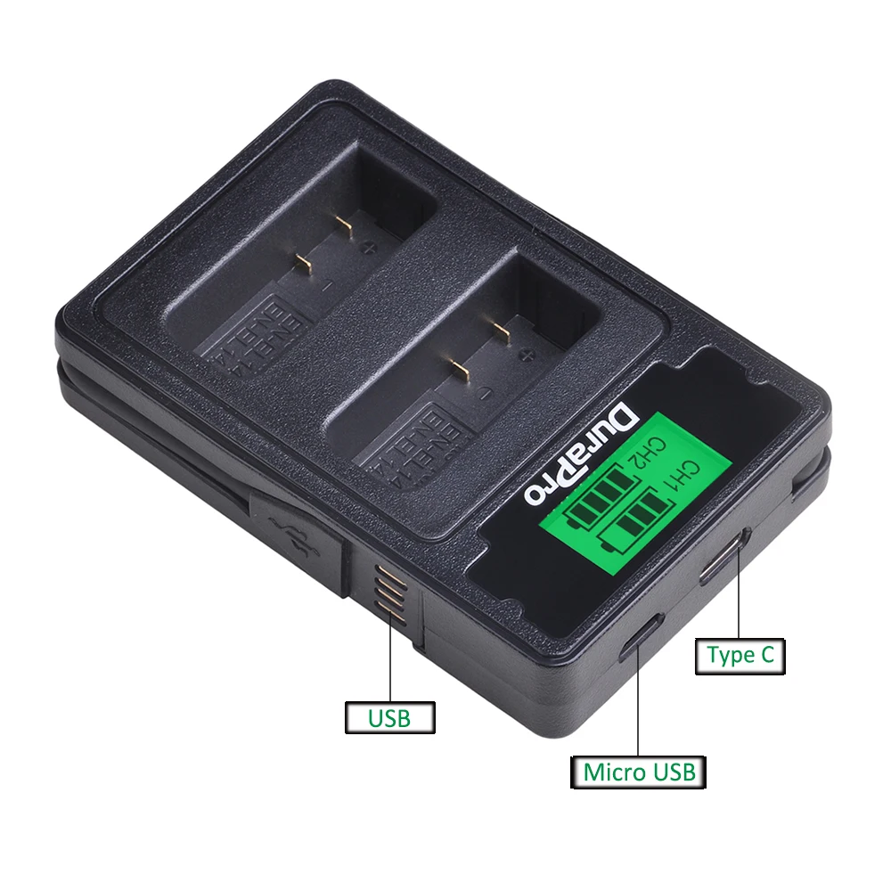 Аккумуляторная литий-ионная батарея EN-EL14 EL14A 2 шт. + зарядное устройство USB с