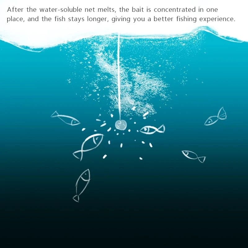 Пива-сеть для рыбалки с трубкой Растворимые рыболовные Сменные сети ловли карпа