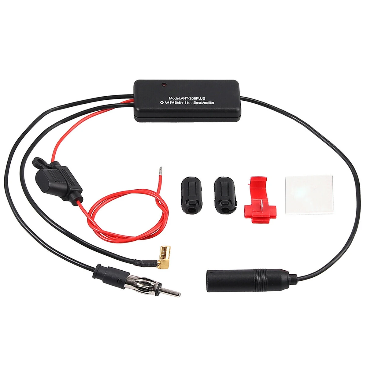 Универсальный 12V 25dB Автоматическая 3-в-1 DAB + AM FM Усилитель сигнала автомобильный