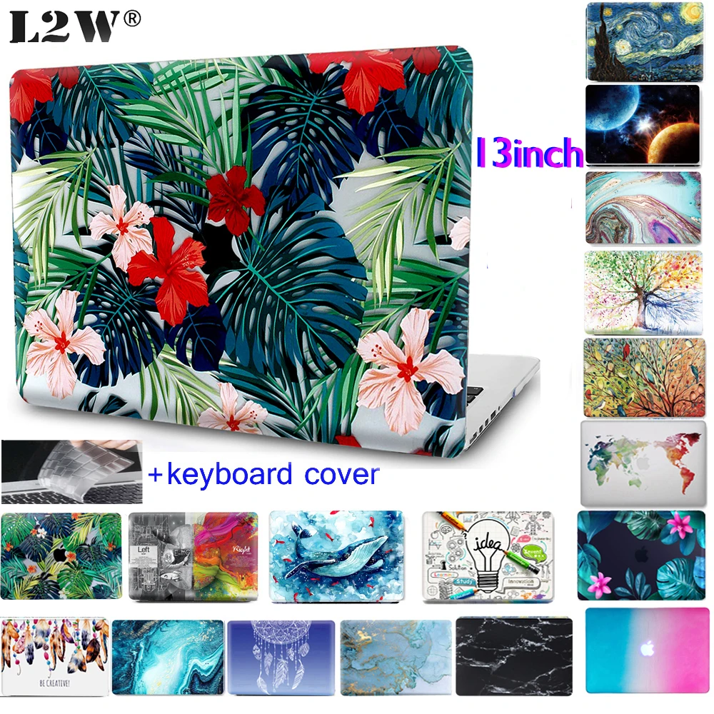 Жесткий чехол для Macbook Air13 Pro13 Touch13 A2338 A2337 M1 A2251 A1932 A2179 A1466 Retina ноутбука с крышкой