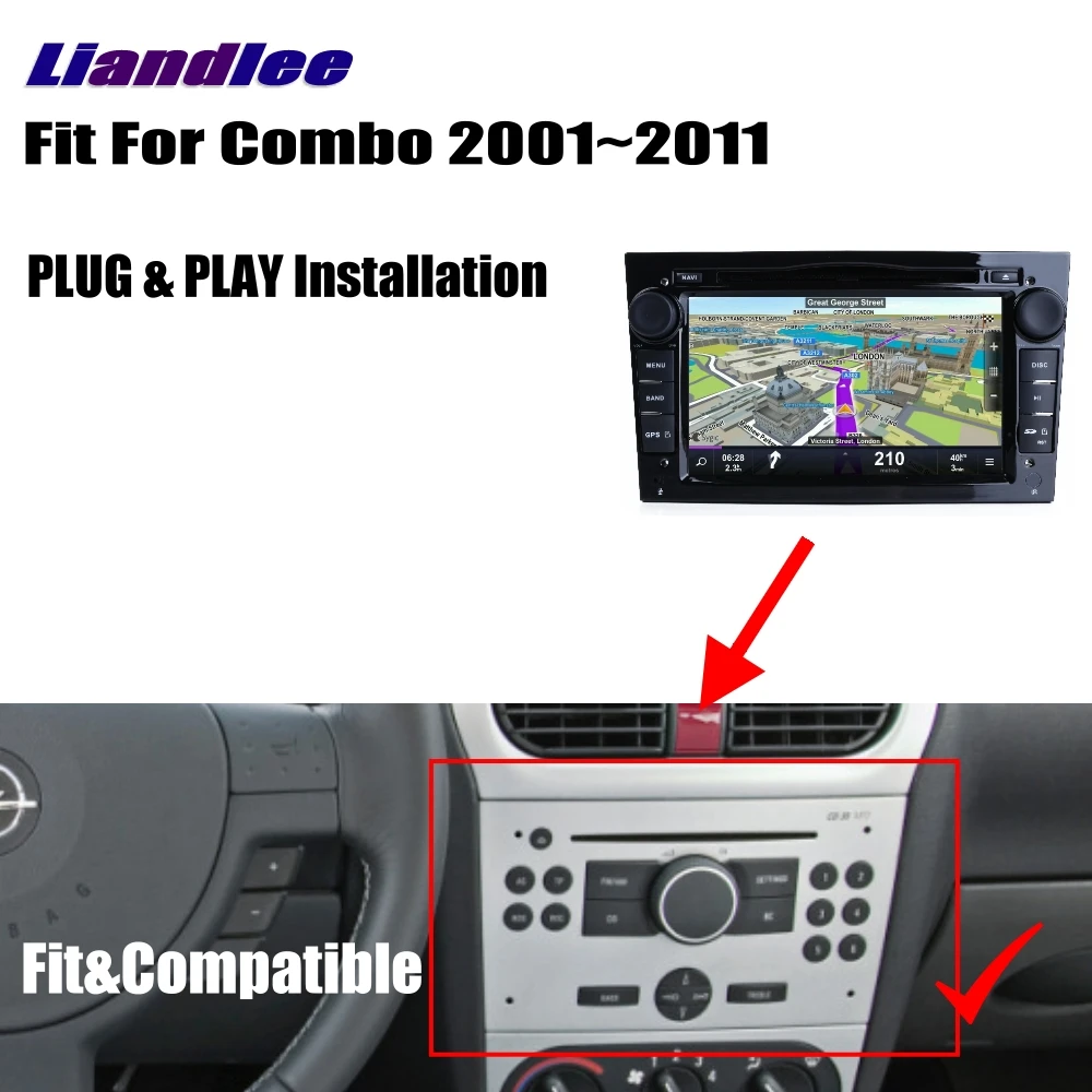 Автомобильный Android мультимедийный Радио DVD-плеер для Vauxhall Combo 2001-2011 HD экран