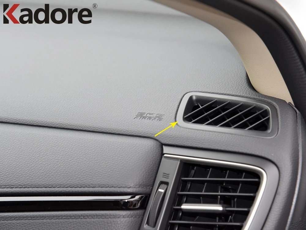 Для Honda CRV CR V 2017 2018 2019 ABS Carbon Fiber Air Conditonnal Vent Cover Trim AC Выходная Панель рамка