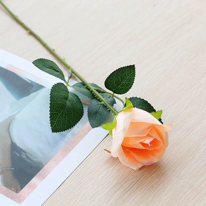 7 см 1 шт. романтическая роза искусственный цветок Сделай Сам Красный Белый