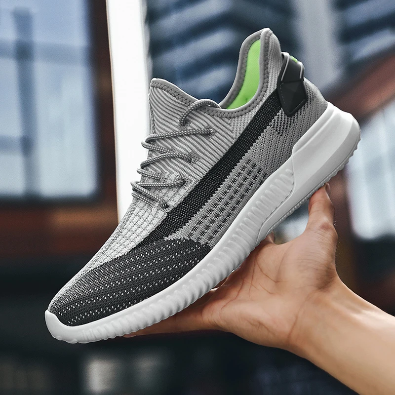 Мужские легкие кроссовки повседневная сетчатая Удобная прогулочная обувь