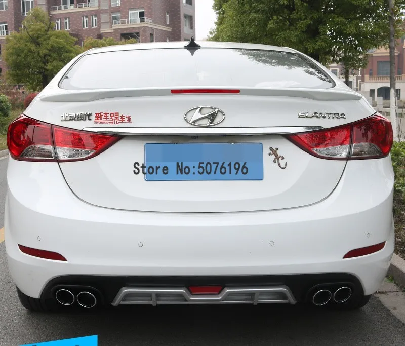 Высокое качество ABS Материал для HYUNDAI ELANTRA 2012 2013 2014 2015 2016 2017 спойлер заднего крыла