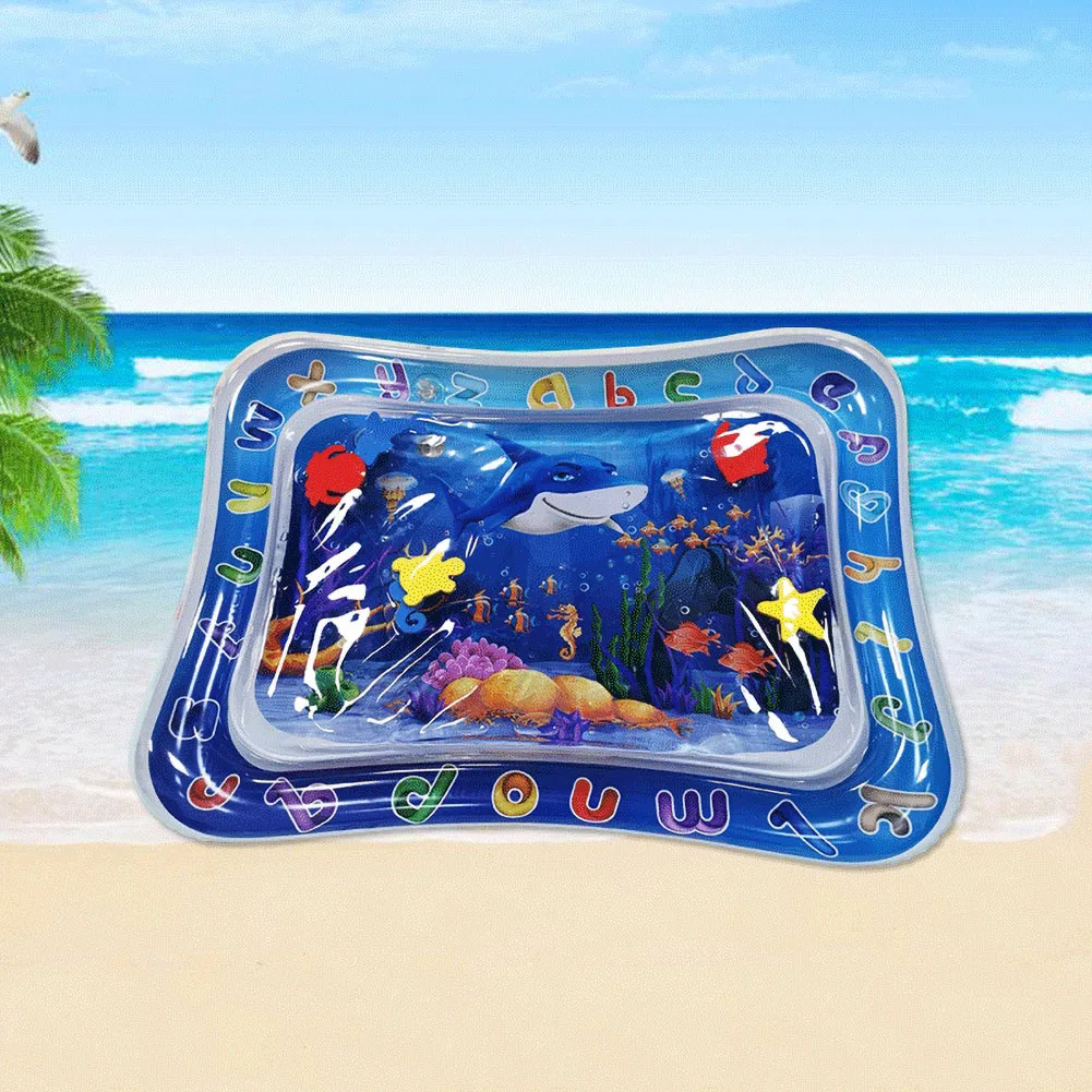 Детский Надувной интерактивный водный коврик с морскими животными летний