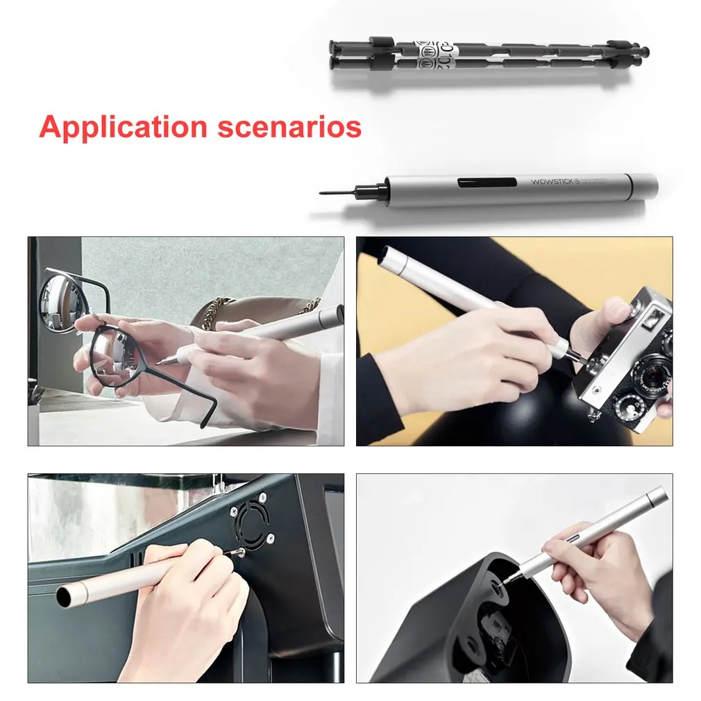 Wowstick 1P+ Мини Электрическая отвертка комплект беспроводной силовой отвертка для телефона камера прецизионный инструмент для ремонта