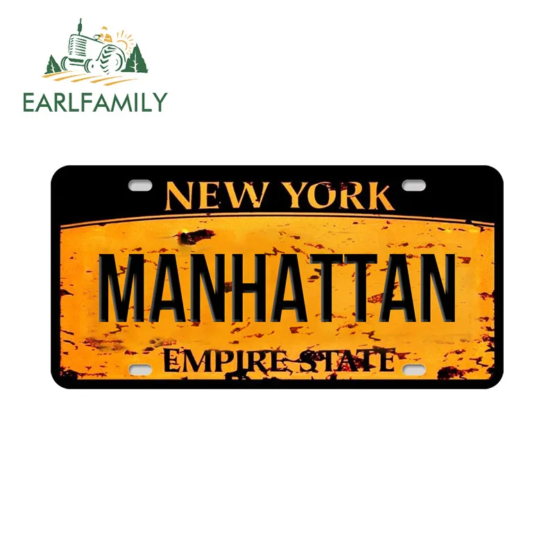 EARLFAMILY 13 см пять boroughs Нью-Йорка Бруклинский текст Автомобильная наклейка стильный