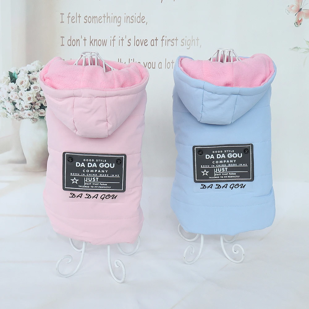 Зимняя Теплая Одежда для собак пальто домашних питомцев куртка чихуахуа мягкие