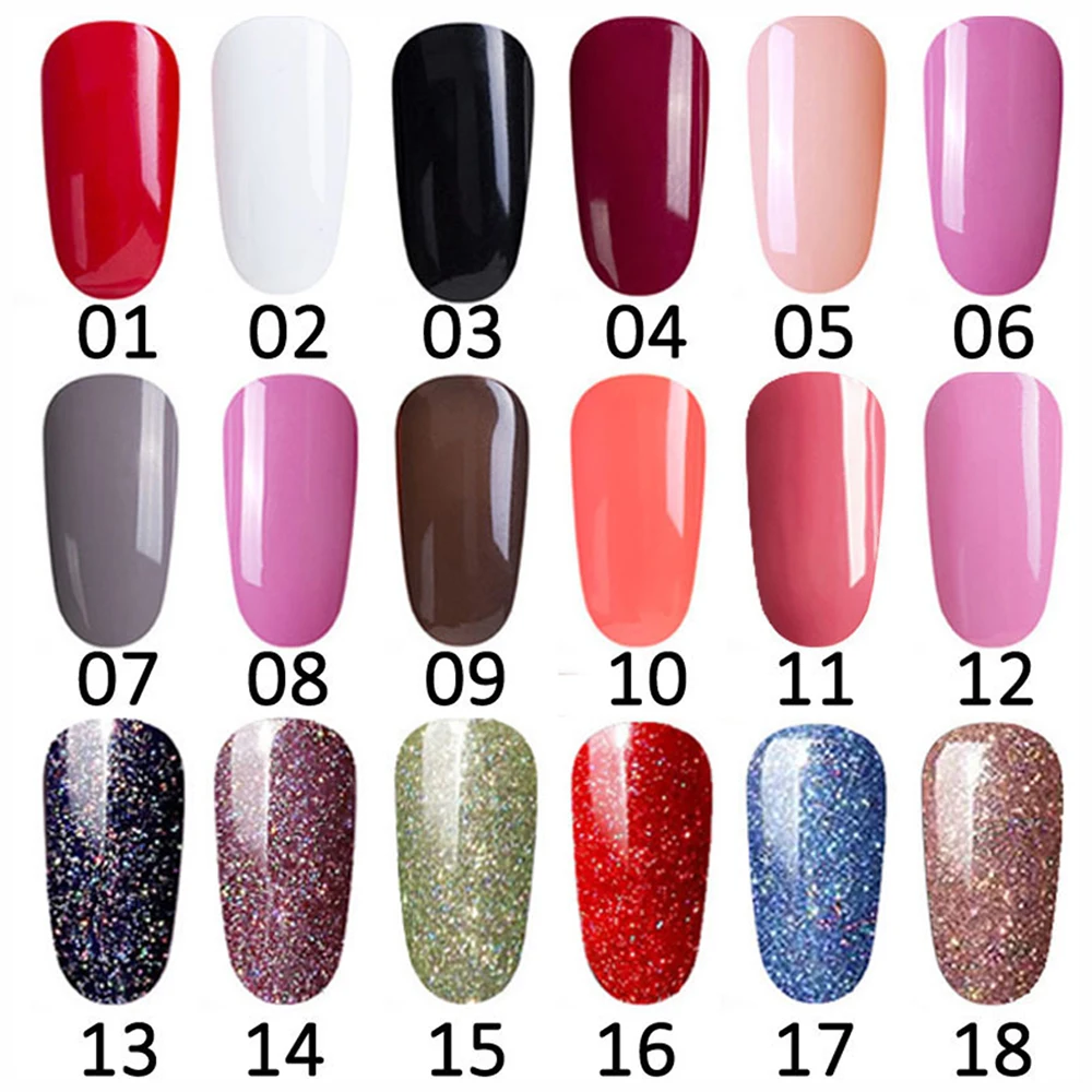 Ручка для гель-лака ногтей 18 цветов 5 мл | Красота и здоровье