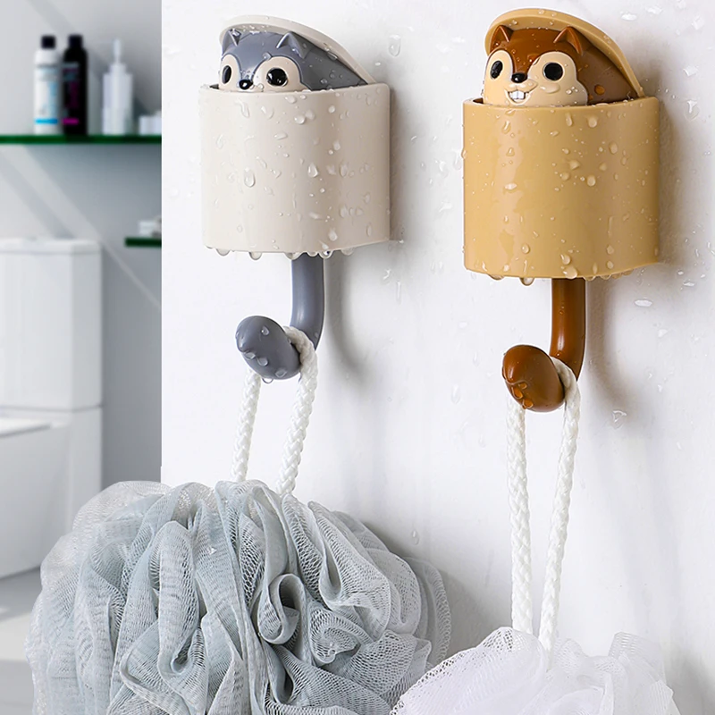 

Squirrel Hooks Wall Keys Holder Coat Hanger Decorative Clothe Storage Rack Outstretch Home Hanging Housekeeper Kitchen Bathroom