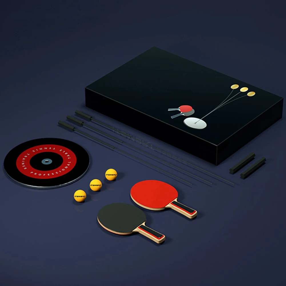 

For Adult Table Tennis Machine Portable Soft Shaft Ping Pong Trainer with Darts for Teen Adult Kid Child Beginner