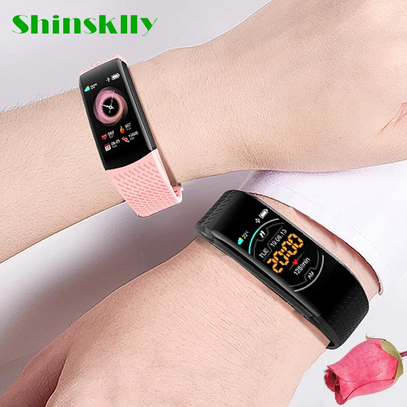 smart fitness bracelet men women blood pressure fitness tracker hear rate monitor sport smart band watch 2021 for android ios free global shipping