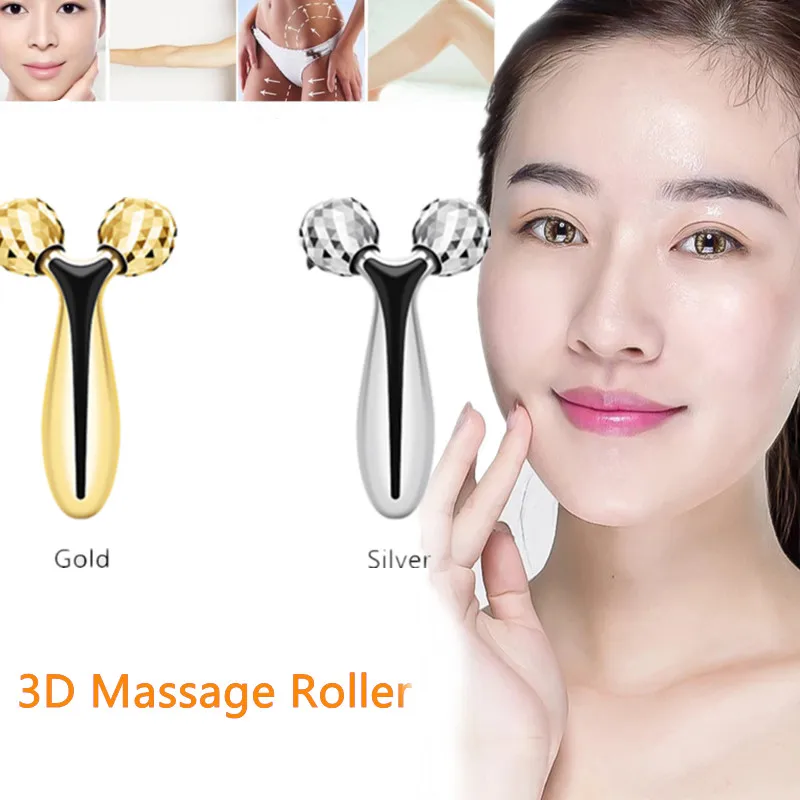 

3D Handheld Muscle Body Shape V Face-Lift Y Vorm 360 Draaien Slimming Machine Massage Roller Ball Beauty Tools